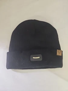 Hot Shot L10-670-TS Men's Acrylic Knit 5 Bulb LED Lighted Cuff Beanie Hat Black - Picture 1 of 5
