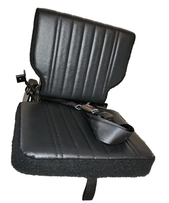 🔥98-04 Chevy S10 GMC Sonoma S15 pasajero trasero plegable asiento de salto negro Foto 1 de 4