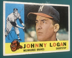 1960 TOPPS JOHNNY LOGAN # 205 BRAVES Autograph - Picture 1 of 16
