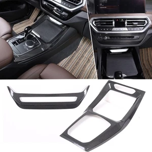 2pcs Real Carbon Fiber interior Trim Cover Set Fits BMW X3 G01 X4 G02 2022-2024 - Foto 1 di 9