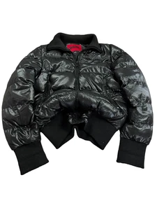 👹Vintage Schott Nyc Bubble Puffer Jacket Raf Simons Vibe - Picture 1 of 12