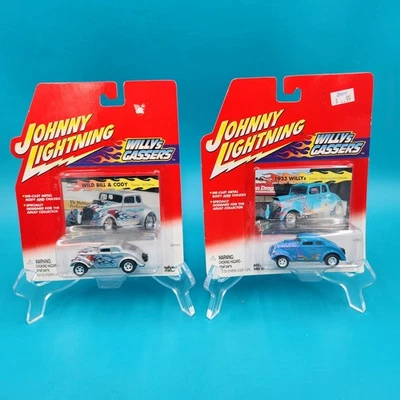 Lot of 2 Johnny Lightning Hot Rods 1933 Willys Gassers Wild Bill & Cody. - Image 1 of 4