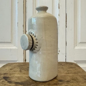 Calentador de pies de gres vintage tope de puerta utilería - Imagen 1 de 6