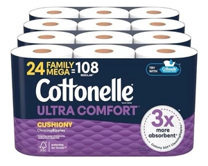 Cottonelle Ultra Comfort Toilettenpapier mit gepolsterter Reinigungsripples Textur - Bild 1 von 6