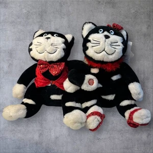 SCHWARZE & WEISSE KATZEN MUSIKALISCHE KÖPFE BEWEGEN BURTON UND BURTON CHESTER & CHARLENE LESEN - Bild 1 von 14