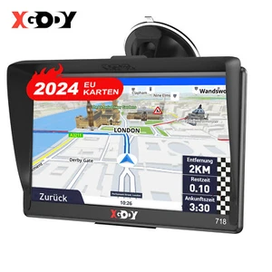 XGODY 7'' Car Truck Sat Nav GPS Navigation Free Lifetime UK & EU Map TouchScreen - Picture 1 of 12