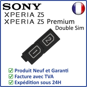 TIROIR PLATEAU CARTE DUAL SIM DU SONY XPERIA Z5 / Z5 PREMIUM DOUBLE SIM - Photo 1 sur 3