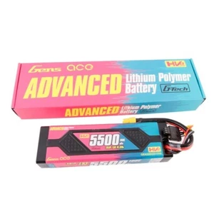 Gens Ace 5500mAh 2S 7.6V 100C HardCase Advanced Lipo Battery Pack With XT60 Plug - Picture 1 of 5