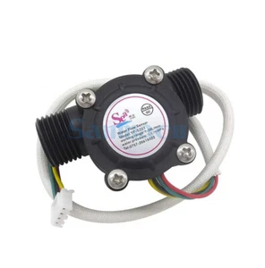 G1/2" 1-30L/min Water Flow Meter With Temperature Sensor Switch Water Control - Picture 1 of 3