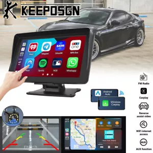 For Scion Touch Screen Wireless A/pple Android Carplay Stereo FM Radio Portable - Picture 1 of 17