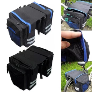 Portabici Portapacchi Posteriore Bici Bagagliaio Borsa Bagaglio Sedile Posteriore Doppio Lato - Foto 1 di 12