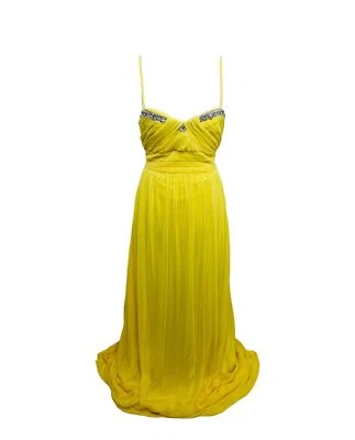 Junior's XL официальное платье город треугольник желтый без рукавов спагетти ремень - Изображение 1 из 4