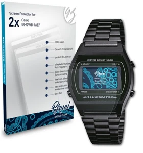 Bruni 2x Écran protecteur pour Casio B640WB-1AEF Protecteur d'écran - Photo 1 sur 4
