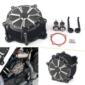 Air Filter For Harley Davidson Dyna Street Bob Softail Touring 93-15 Aluminum AU - Picture 1 of 12