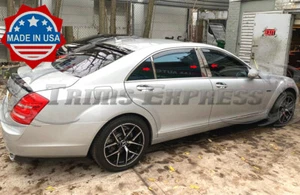 2007-2013 Mercedes Clase S W221 6Pc Pilar Cromo Poste Trim Acero inoxidable - Imagen 1 de 7