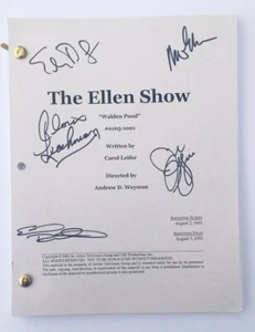 THE ELLEN SHOW Cast Signed Script "Walden Pond" DeGeneres Jim Gaffigan + 3 - Picture 1 of 1