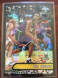 2001-02 Topps Chrome Black Border Refractor 08/50 Tim Thomas