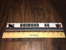 Sacha Guimond #44 2012-13  Worcester Sharks AHL Hockey Locker Room Nameplate