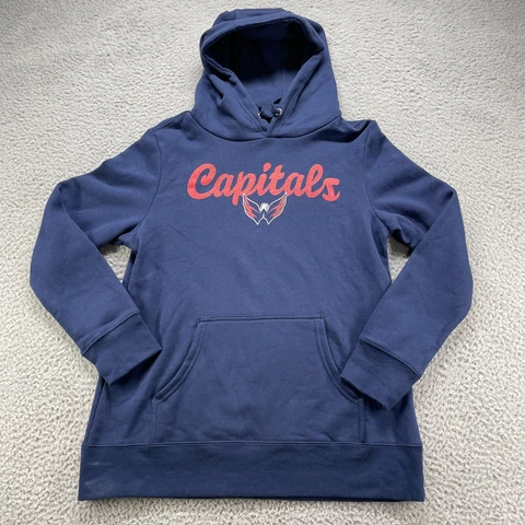 New NHL Washington Capitals Mens Sweater Large Sweatshirt Blue Hockey NWT 40x26 Cover