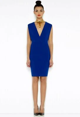 Aqaq Phoebe Olympian Blue Backless Mini Dress Size UK 6 EU 34 US 2 RRP £110 - Image 1 of 4
