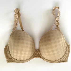 Marie Jo Avero Daisy Padded Underwire Round Plunge Bra 30D US UK Caffe Latte - Picture 1 of 9