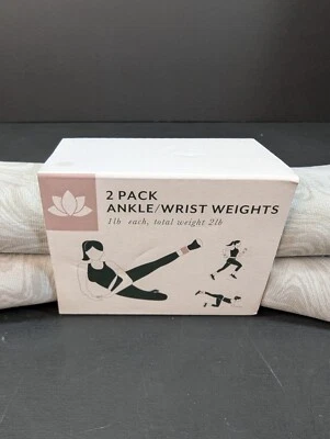 Paquete de 2 pesos ajustables para tobillo o muñeca Vivitar de 1 lb cada color gris Foto 1 de 4