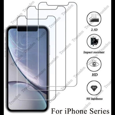 Protector de pantalla de vidrio transparente al por mayor para iPhone 6 7 8 Plus XR X XS 11 12 13 14 Foto 1 de 4