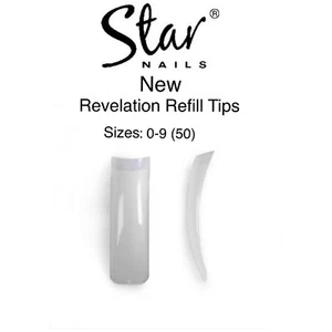 Star Nails New Revelation refill tips sizes 0-9 (x50) - Picture 1 of 12