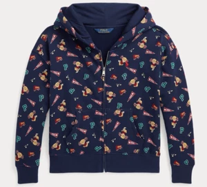 Polo Ralph Lauren Iconic Polo Bear Fleece FZ Hoodie Jacket XL 16 youth NWT$125 - Picture 1 of 5