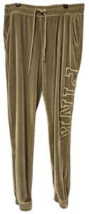 Victorias Secret rosa donna S classico jogger salvia velluto logo ricamato morbido - Foto 1 di 11