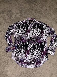 Robert Graham WILD PRINT Long Sleeve Button Up Shirt Men’s Size Large - Picture 1 of 12