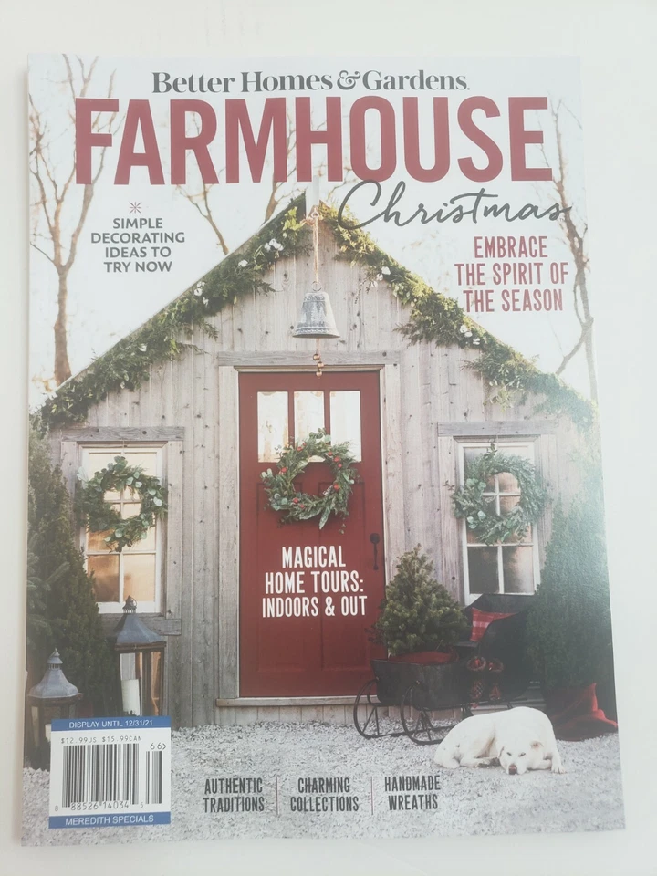 Better Homes & Gardens Farmhouse Christmas Magazine 2020 Spirit of Simple