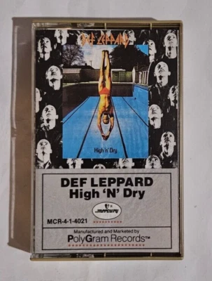 def leppard  HIGN N 'N' DRY    CASSETTE TAPE - Image 1 of 2
