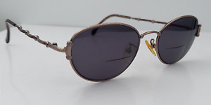 Vintage Fendi Bronze Oval Metal Sunglasses Italy FRAMES ONLY