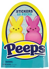 Autocollants Peeps lapins œufs poussins jaune rose bleu 68 pièces lapin en boîte mini