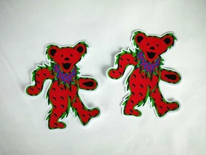 2 pegatinas The Grateful Dead Dancing Bear 3,75" GD Watermelon Bear - Imagen 1 de 3
