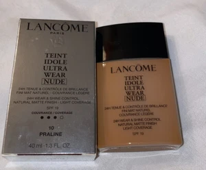 Lancôme teint idole ultra 24h Light coverage foundation Color 10 Praline 1.3 Fl - Picture 1 of 2