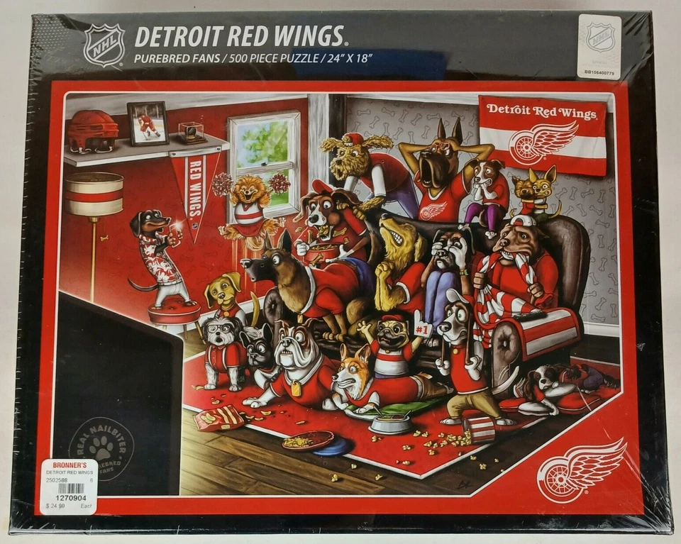 NHL Detroit Red Wings 500pc Purebred Puzzle (24" ")