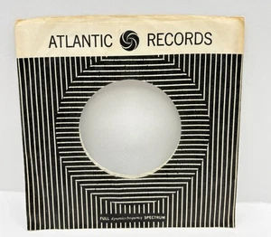 Atlantic Records Company Hülle 45 RPM Vinyl schwarz weiß Streifen Vollspektrum - Bild 1 von 6