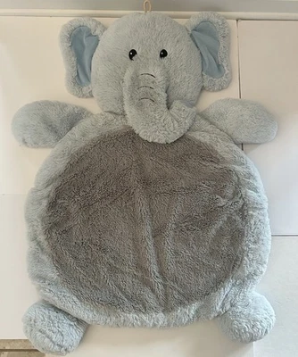 Bestever Plush Baby Mat, Blue and Gray Elephant - Image 1 of 4