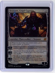 MtG EoE MISPRINT Tezzeret, Cruel Captain #2 FOIL-  Dark Print - Picture 1 of 2