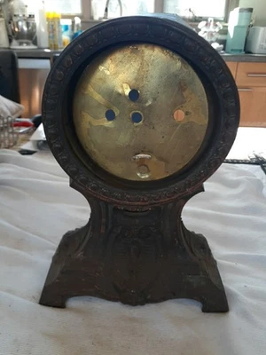 Antique Ornate Metal Clock Case - Image 1 of 4