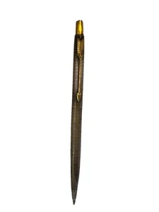 Vintage Parker 75 Cisele Sterling Silver 925 Crosshatch Ballpoint Pen - Picture 1 of 5