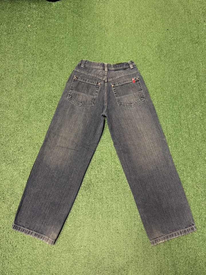 Pantalones de mezclilla Southpole holgados vintage con lengüeta roja talla 14 (24x26) azul marino skate grunge MARCADOS Foto 1 de 4