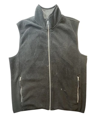 Izod PerformX Vest Mens Large Black Fleece Full Zip Mock Neck Pockets Outdoor - Image 1 of 4