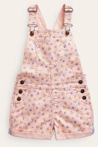 GUC Mini Boden girls size 5-6 Heart Pocket Short Overalls - Provence Dusty Pink - Picture 1 of 4