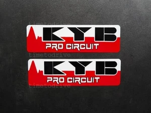 2x KYB Pro Circuit decals sticker 90's style Suspension AHRMA YZ CR OW Pick Size - Bild 1 von 2