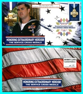 Navy Cross Petty Officer Marcus Luttrell First Day Cover with Color Cancel - Picture 1 of 1