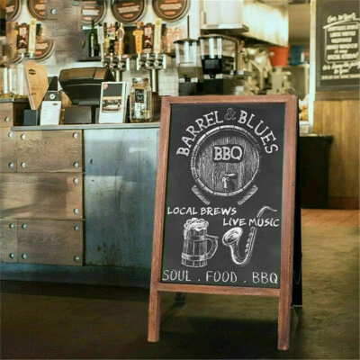 Heavy Duty A-Frame Magnetic Chalkboard Sidewalk Sign Sandwich Board for Business - Image 1 of 4