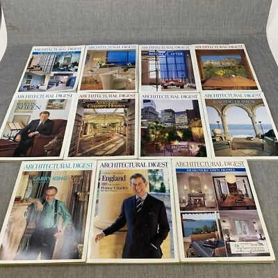 11 2000s Architectural Digest AD Magazine Interior Design Vintage 00s Lot - Image 1 of 4